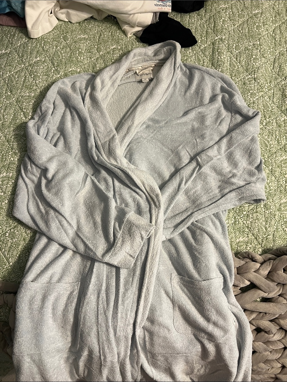 Light Blue Terry Cloth Robe